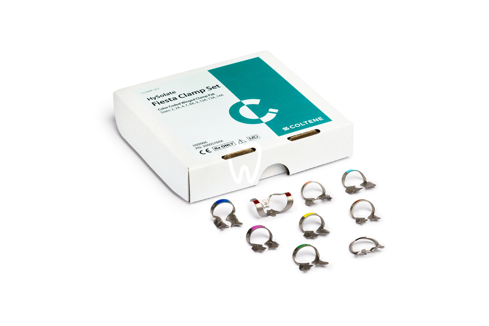 Estuche  9 clamps fiesta con ala endodoncia hygenic