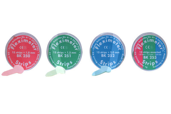 Fleximeter strips impresión y prótesis bausch