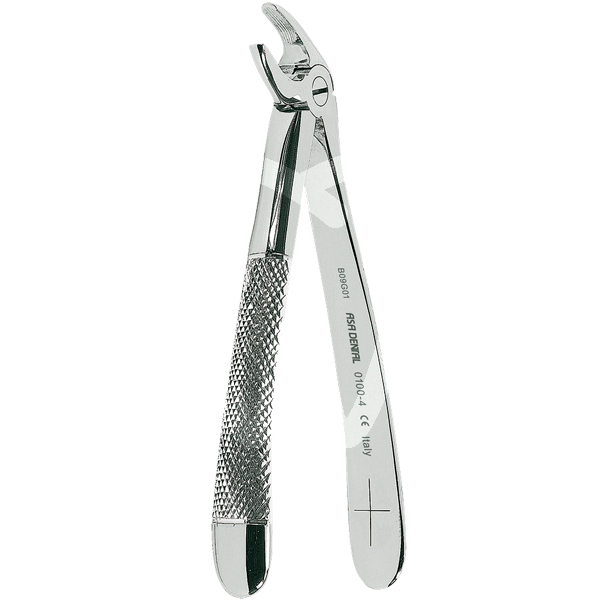 Forceps incisivos y caninos inferiores n.4 instrumental asa dental