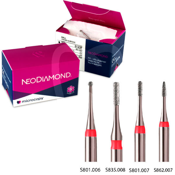 Fresa diamante pediátrica fresas microcopy