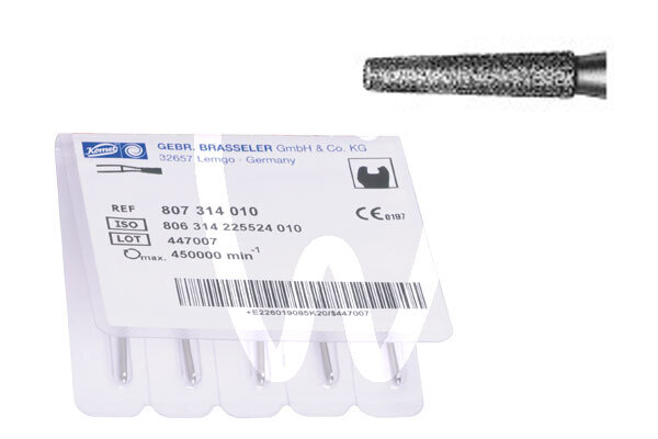 Fresa diamante turbina cónico / con hombro activa 8mm. modelo 847 fresas komet