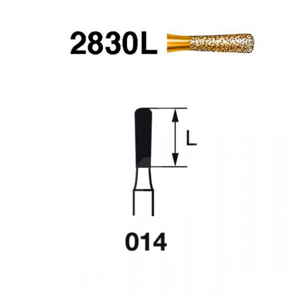 Fresa diamante turbina pera  2830l.314.014 grano grueso serie 2000 fresas komet