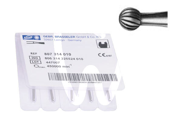 Fresa tungsteno bola c.a. h41.204.018 acabado normal mil hojas fresas komet