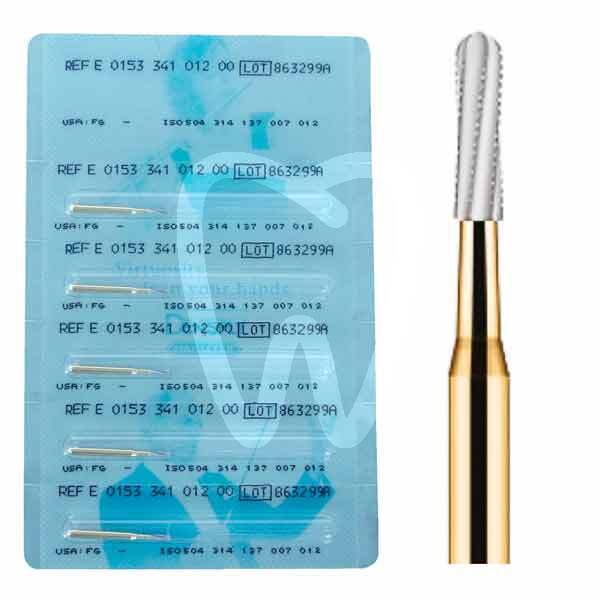 Fresa tunsgteno cortar metal f.g. 153-012 cilíndrica fresas dentsply maillefer