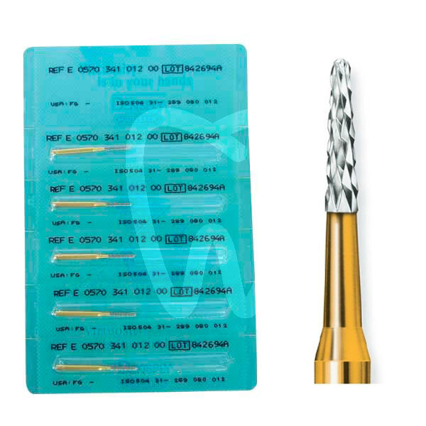 Fresa tunsgteno cortar metal f.g 571-012 cónica redon fresas dentsply maillefer