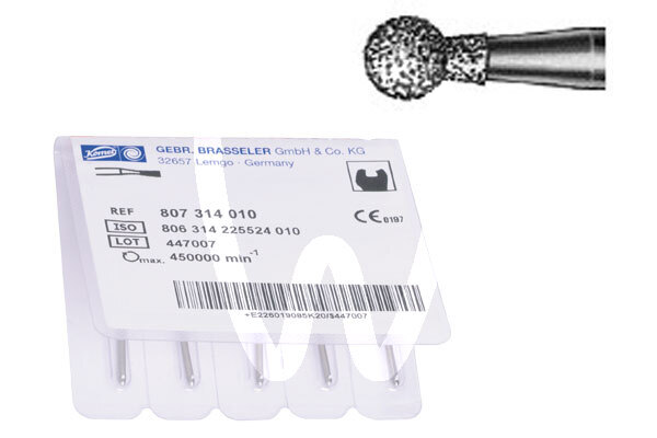 Fresas diamante turbina redonda modelo 801 fresas komet