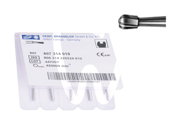 Fresas tungsteno turbina (mango corto) pera modelo h7-313-008 fresas komet