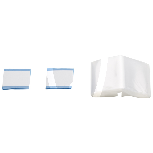 Fundas 120x7cm (50u)+2 bandas adh. azul desechables alle - euronda