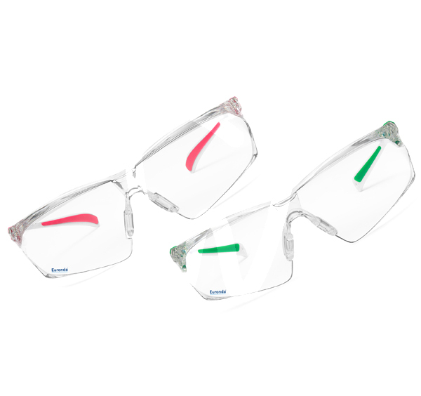 Gafas de protección monoart fitup verdes instrumental euronda monoart