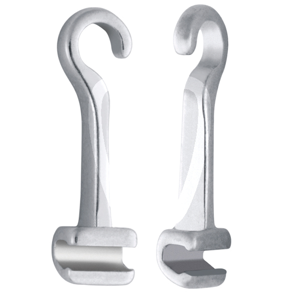 Gancho crimpable curvo intraoral metálico y estético bestdent
