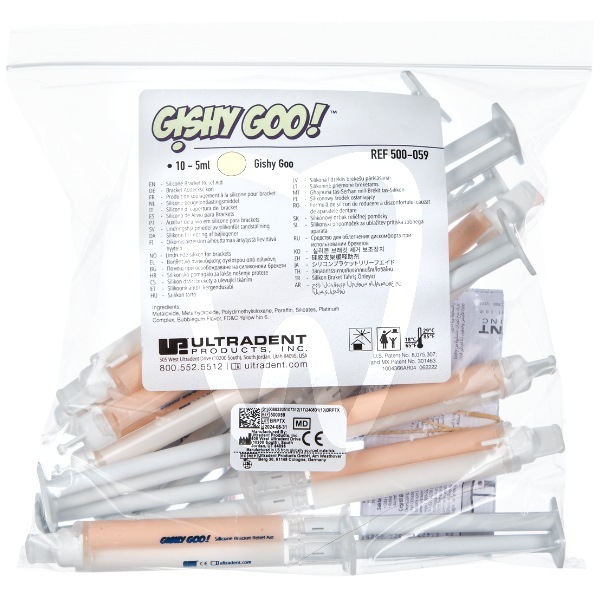 Gishy goo color diente jeringas cera para paciente ultradent