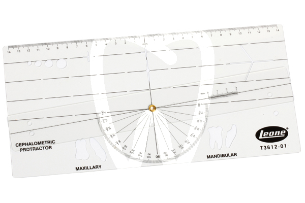 Goniometro-normografo cefalometría leone