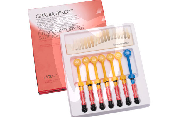 Gradia direct kit intro 7 jeringas reconstrucción gc