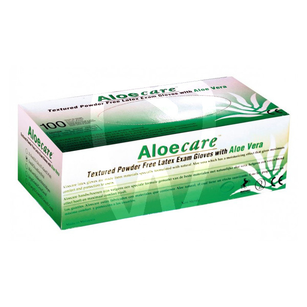 Guantes de látex con aloe vera desechables sin marca