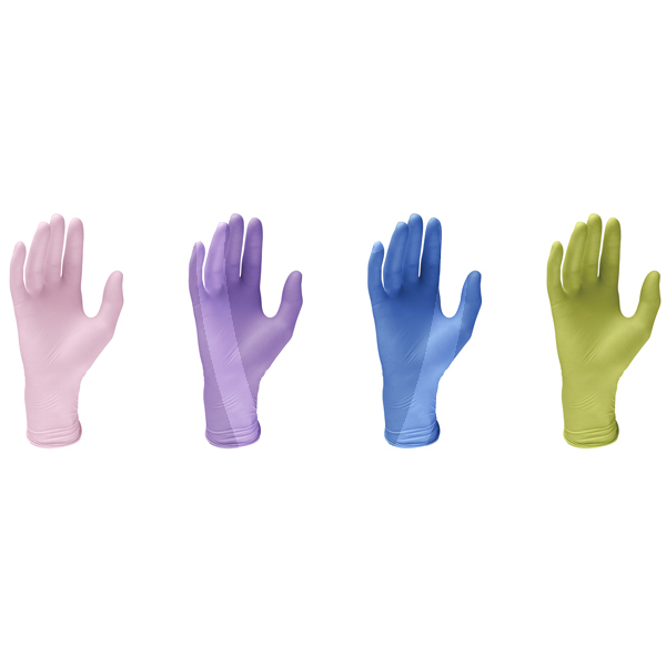 Guantes latex azules desechables euronda monoart