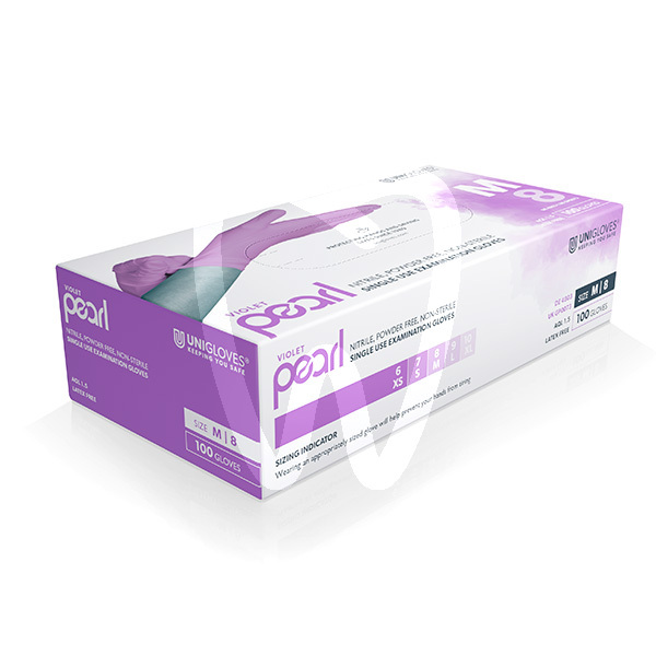 Guantes nitrilo violet desechables unigloves