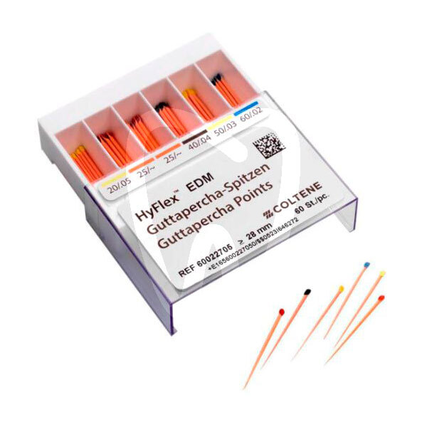 Gutapercha hyflex edm n.20/.05 endodoncia coltene-whaledent
