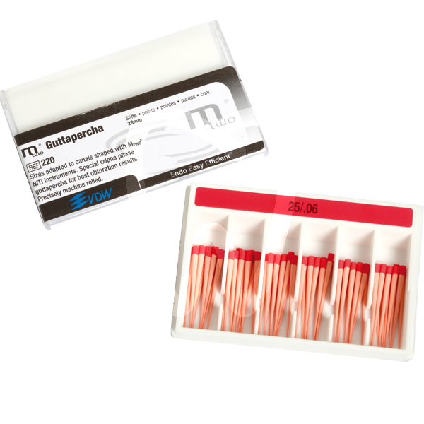 Guttapercha mtwo nº 25-40 endodoncia vdw
