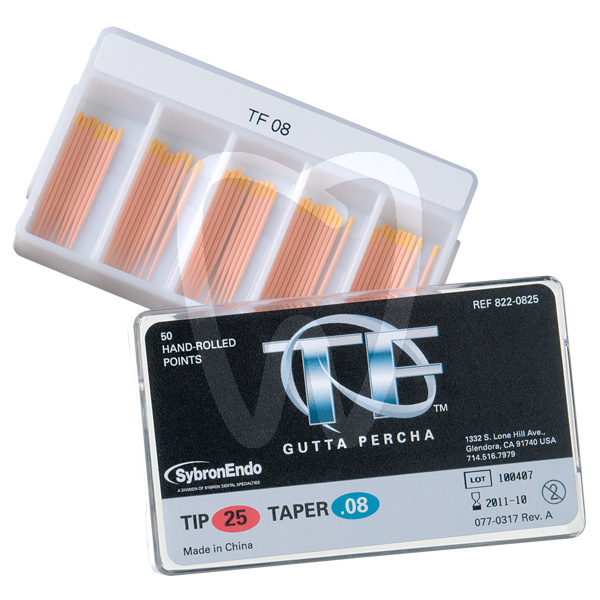 Guttapercha tf nº 25 conicidad .04 - .012 endodoncia kerr
