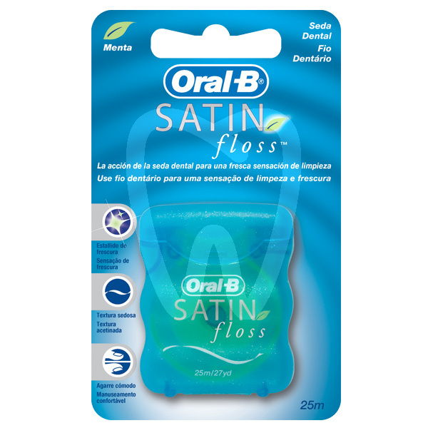 Hilo dental satin floss prevención y diagnóstico oral b