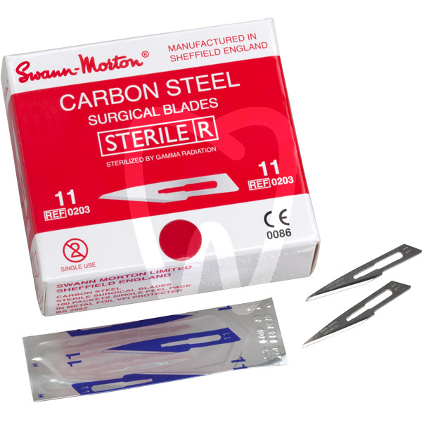 Hojas de bisturi instrumental swann morton