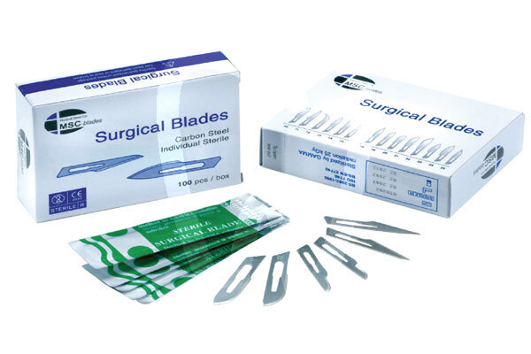 Hojas de bisturi surpodo instrumental razormed