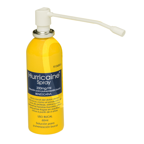 Hurricaine spray 60 ml. anestesia laboratorios clarben