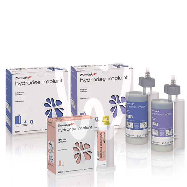 Hydrorise implant intro kit heavy/light impresión y prótesis zhermack