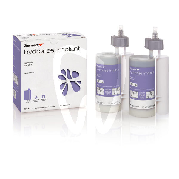 Hydrorise implant medium body quick impresión y prótesis zhermack