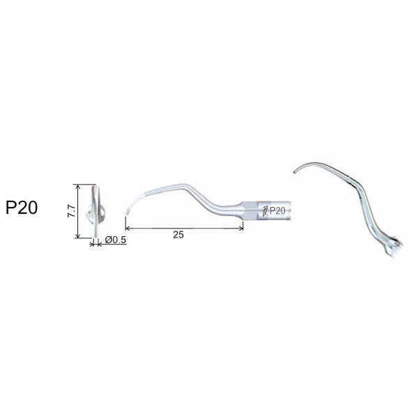 Insert woodpecker periodoncia rosca ems/mectron. p20 profilaxis woodpecker