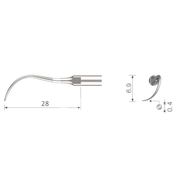 Inserto bestdent stk2l satelec profilaxis bestdent