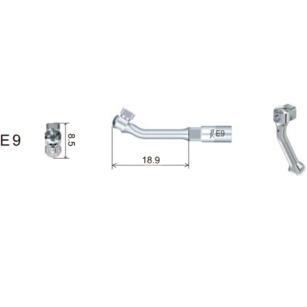 Inserto woodpecker endodoncia compatible ems/mectron e9 profilaxis woodpecker