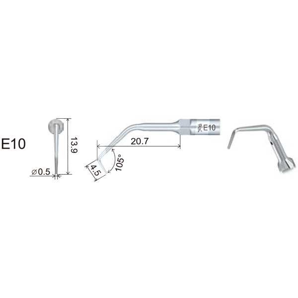 Inserto woodpecker endodoncia compatible sirona. es10 profilaxis woodpecker