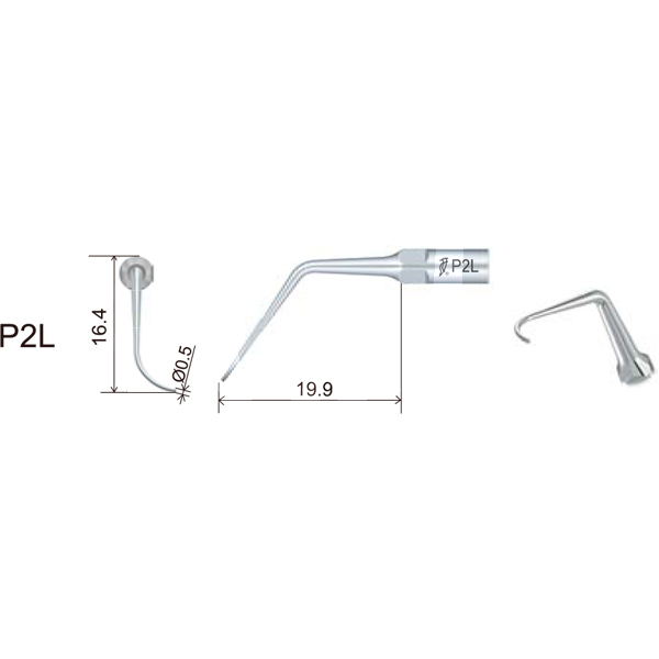 Inserto woodpecker periodoncia compatible ems/mectron. p2l profilaxis woodpecker