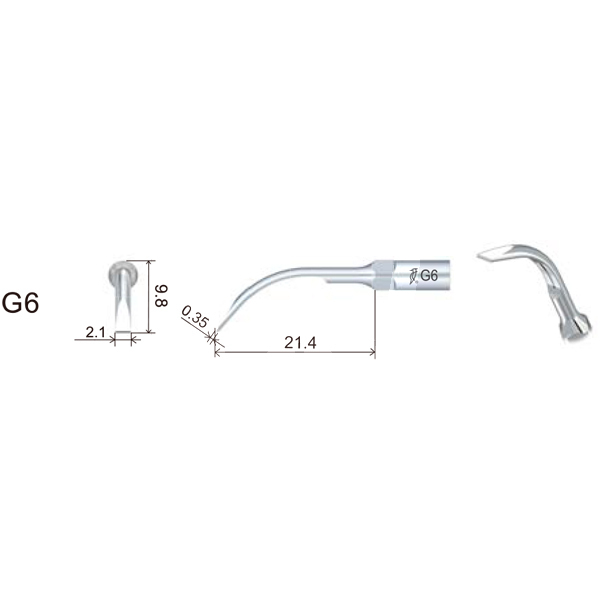 Inserto woodpecker profilaxis compatible sirona. gs6 (p/ sirona air scaling) profilaxis woodpecker