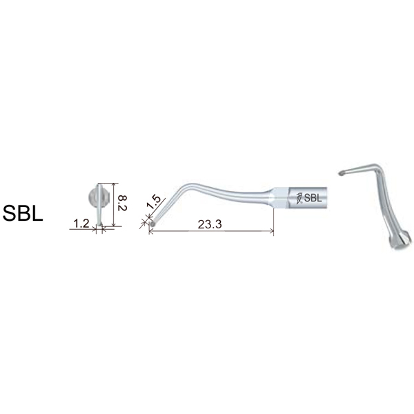 Inserto woodpecker protesis/estetica compatible ems/mectron. sbl profilaxis woodpecker