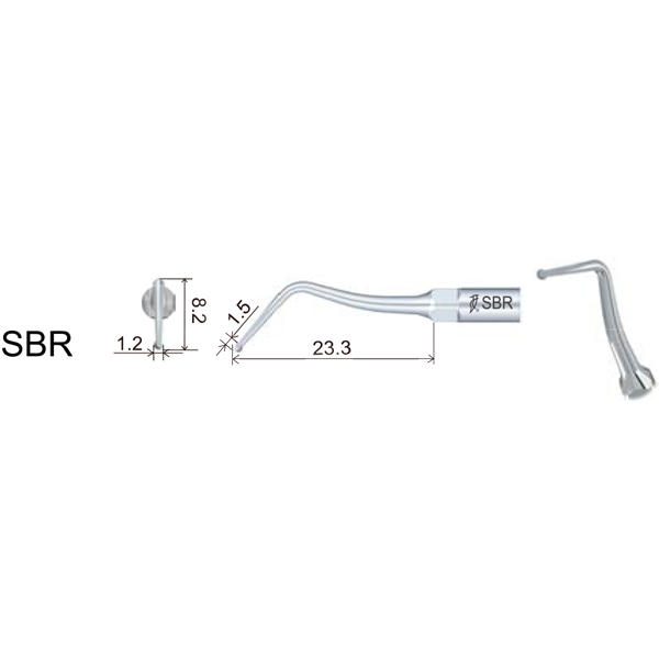Inserto woodpecker protesis/estetica compatible ems/mectron. sbr profilaxis woodpecker