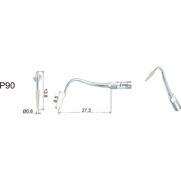 Inserto woodpecker tratamiento implantes compatible ems/mecro. p90 profilaxis woodpecker