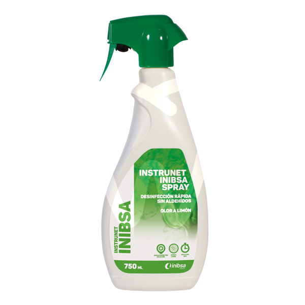 Instrunet  spray  desinfectante superficies prevención y diagnóstico inibsa