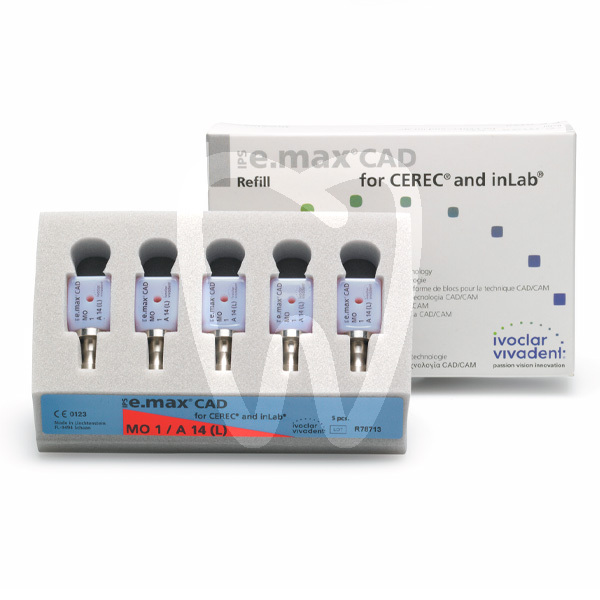 Ips e.max cad cerec/inlab lt a14(l) impresión y prótesis ivoclar