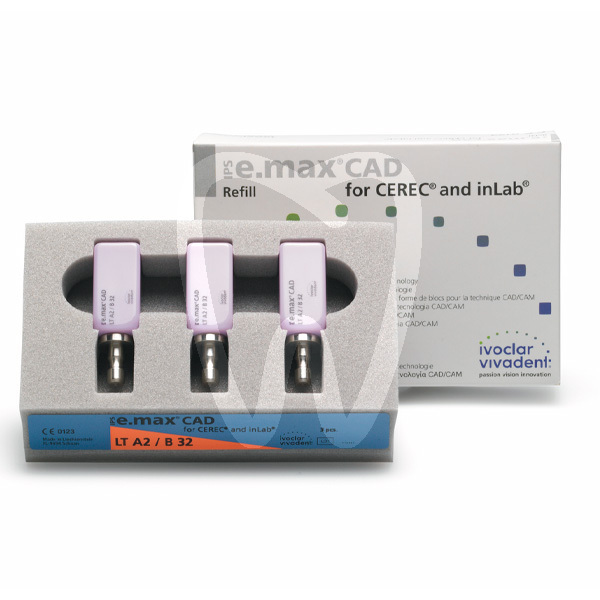 Ips e.max cad cerec/inlab lt b32 impresión y prótesis ivoclar