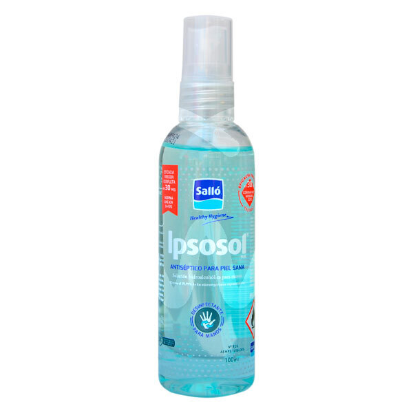 Ipsosol plus solución de manos 100ml prevención y diagnóstico sallo