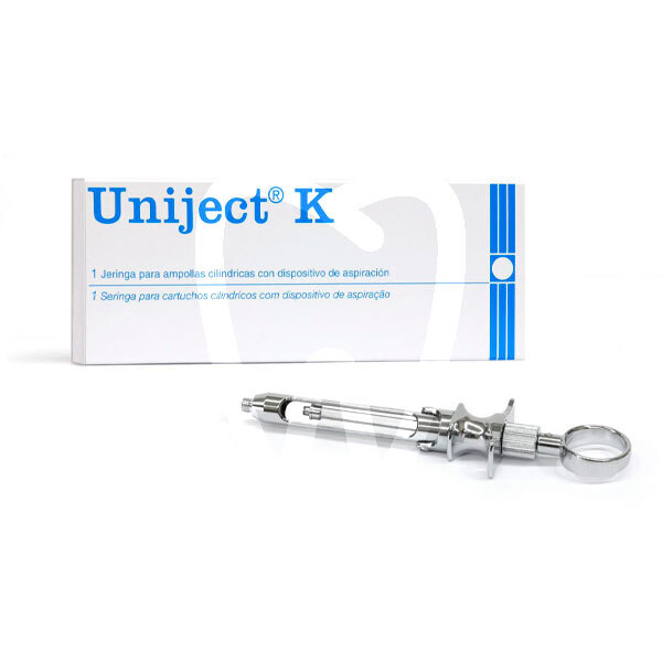 Jeringa para anestesia con aspiración uniject k instrumental normon