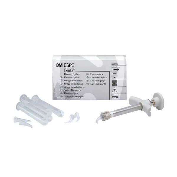 Jeringa transparente para elastómeros penta impresión y prótesis solventum (3m)