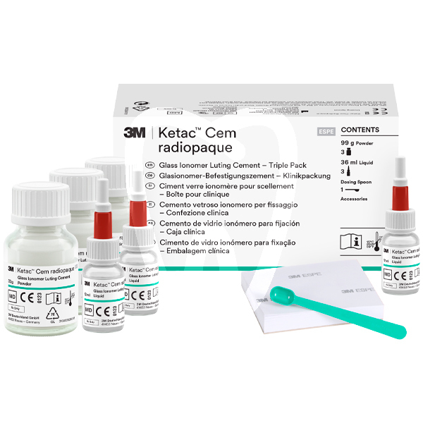 Ketac cem radiopaco comento polvo+ liquido cementos solventum (3m)