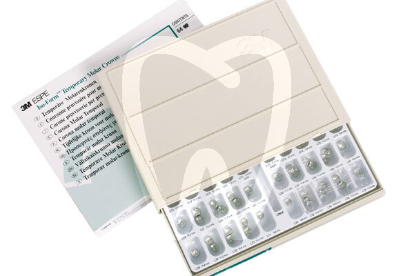 Kit coronas preformadas iso-form mc-64 molares impresión y prótesis solventum (3m)