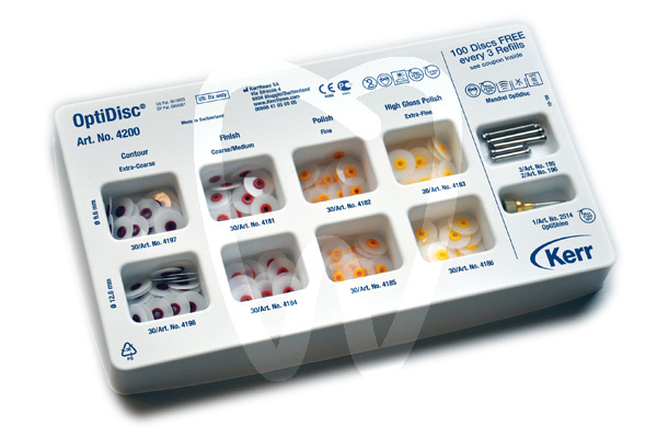 Kit optidisc surtido 9,6mm-12,6mm reconstrucción kerr