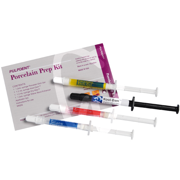 Kit preparacion porcelana pulpdent cementos pulpdent