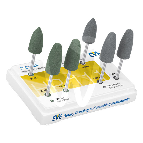 Kit pulido resina-acrilico reconstrucción eve