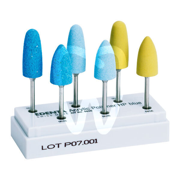 Kit pulidores para acrilicos reconstrucción edenta